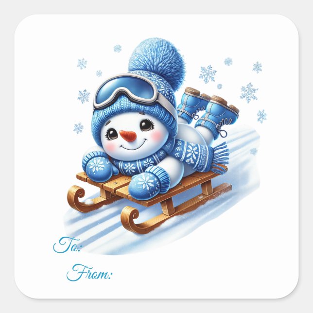 Christmas Sticker Gift Tags (Front)