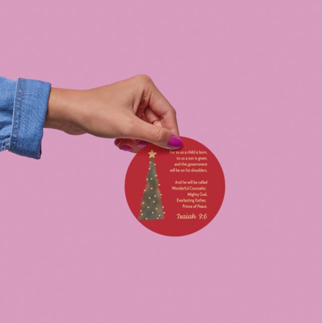 Christmas Sticker Isaiah 9:6 Christmas Decoration (Creator Uploaded)