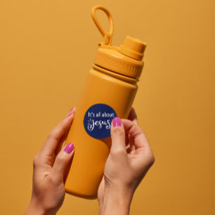 Christmas Sticker, It is all about Jesus Classic Round Sticker