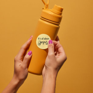 Christmas Sticker, It is all about Jesus Classic Round Sticker