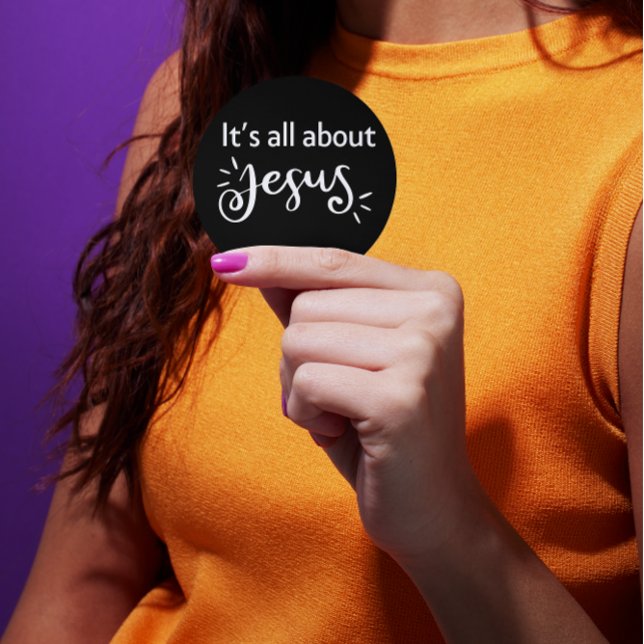 Christmas Sticker, It is all about Jesus Classic Round Sticker (Creator Uploaded)