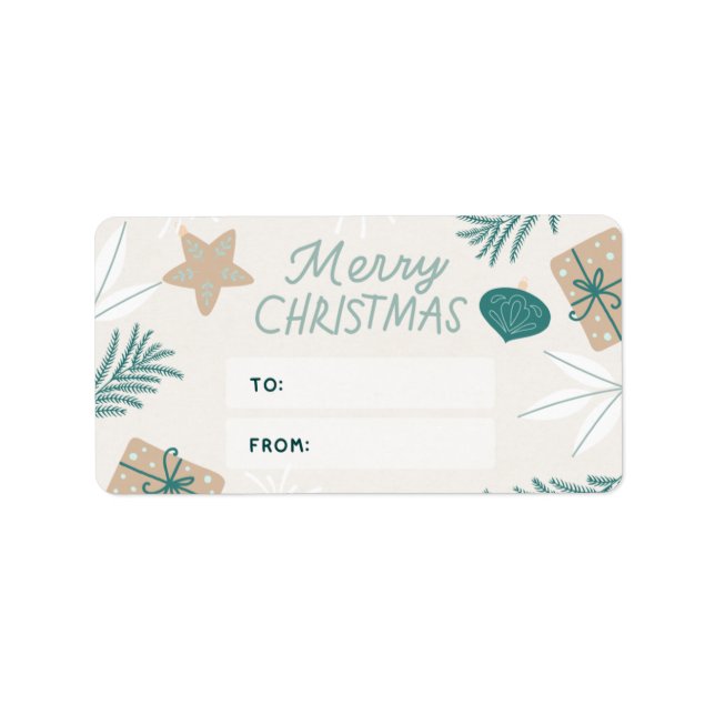 Christmas Sticker Label (Front)