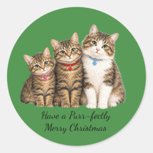 Christmas Stickers for the cat lover