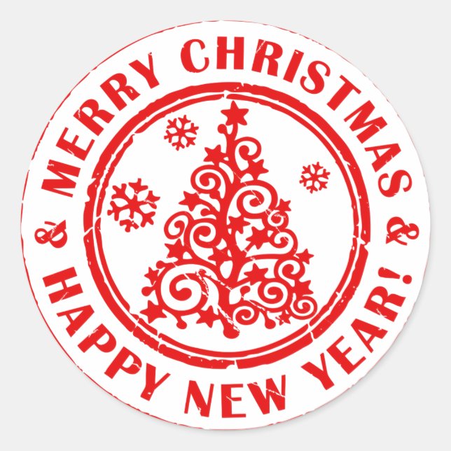 Christmas Stickers or Letter Seals (Front)