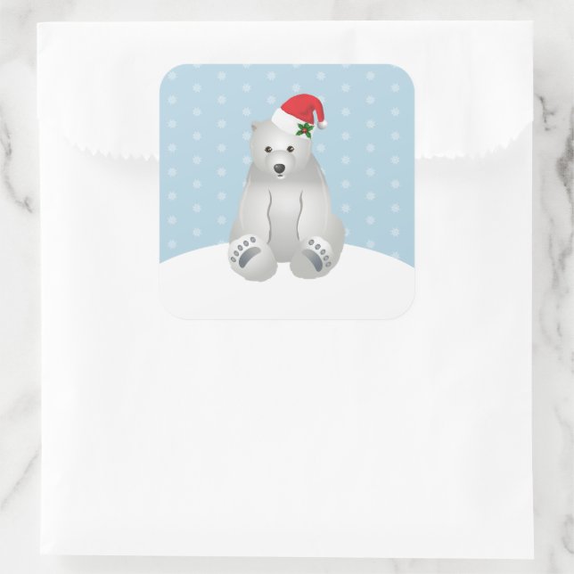 Christmas Stickers Polar Bear (Bag)