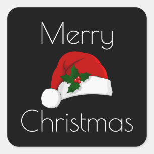 Christmas Stickers Santa Hat HAMbyWG