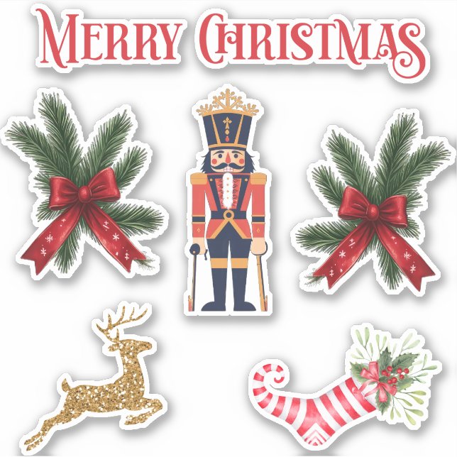 Christmas stickers set of 6 01 (Front)