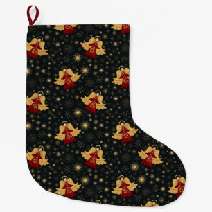 Christmas stocking - Angels & Starry Snowflakes 