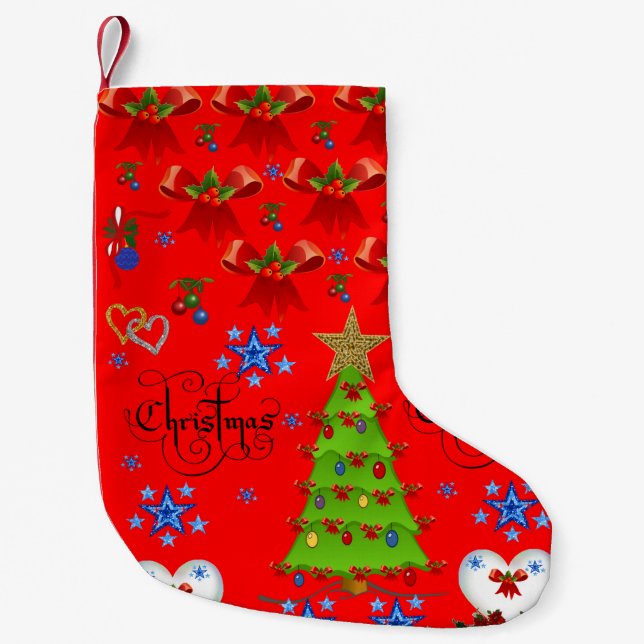 Christmas Stocking dark red (Front)
