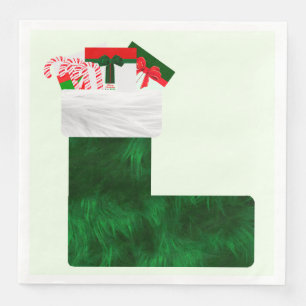 Christmas Stocking Dinner Napkins