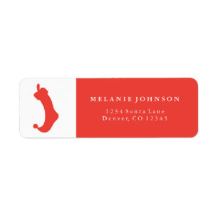 Christmas Stocking Holiday/Christmas Address Label Return Address Label