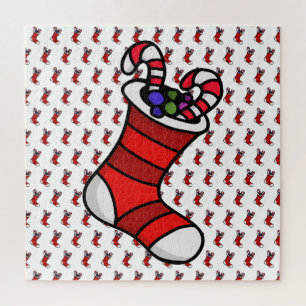 Christmas stocking jigsaw puzzle