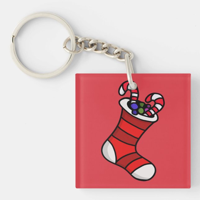 Christmas stocking key ring (Front)