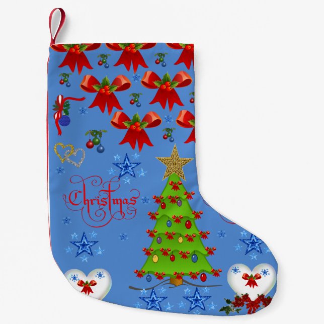 Christmas Stocking light blue (Front)