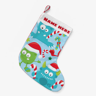 Christmas Stocking Little Monster (Personalise it)
