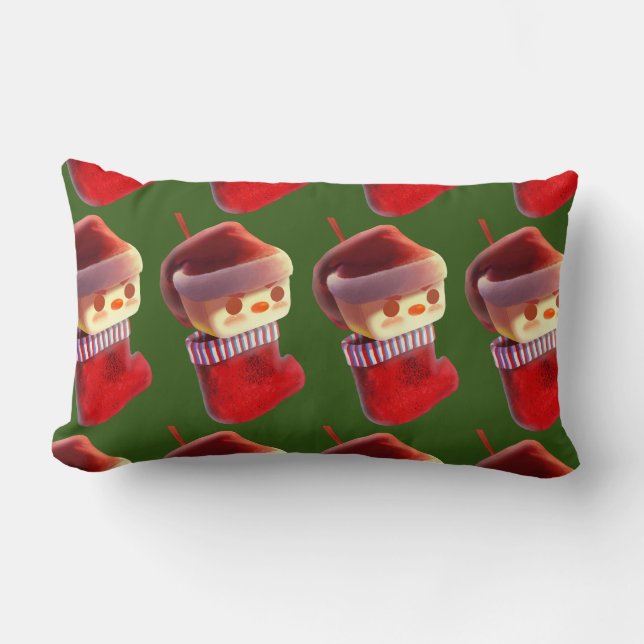 Christmas Stocking Lumbar Cushion (Front)