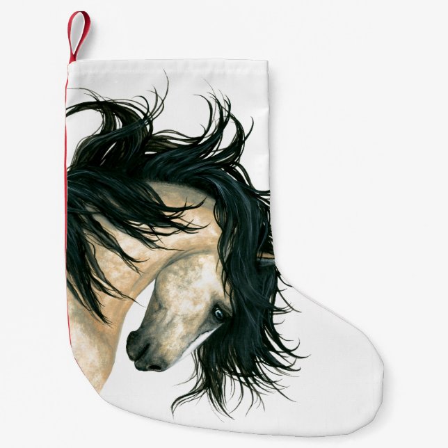 Christmas Stocking Majestic Buckskin Horse Bihrle (Front)