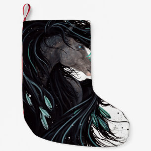 Christmas Stocking Majestic Turquoise Horse Bihrle
