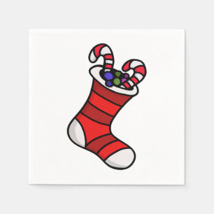 Christmas stocking napkin