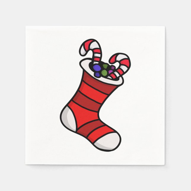 Christmas stocking napkin (Front)