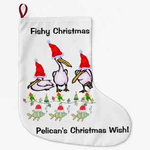 Christmas Stocking, Pelican's Large Christmas Stocking