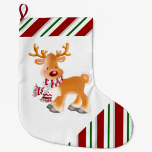 Christmas Stocking/Rudolph Large Christmas Stocking