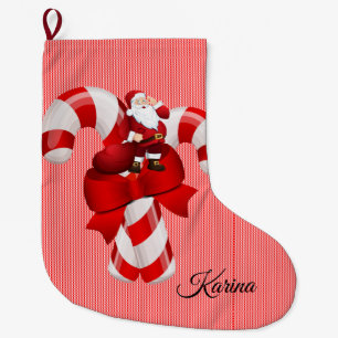 Christmas Stocking, Santa Large Christmas Stocking