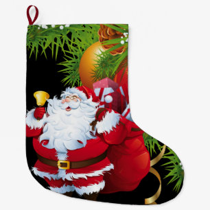 Christmas Stocking, Santa Large Christmas Stocking