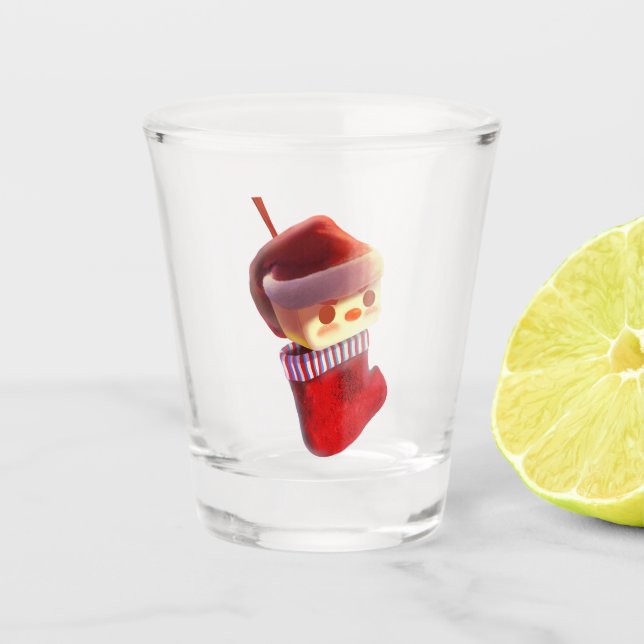 Christmas Stocking Shot Glass (Front)