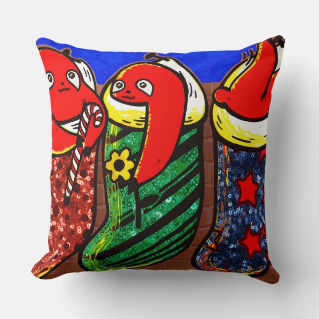 christmas stocking sloth cushion (Front)