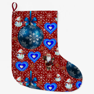 Christmas Stocking, Snowman Large Christmas Stocking