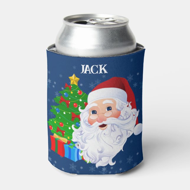 Christmas Stocking Stuffer Beer Can Cooler Name (Can Front)