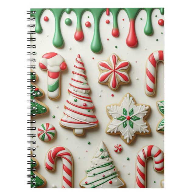 Christmas stocking stuffer xmas ugly sweater bling notebook (Front)