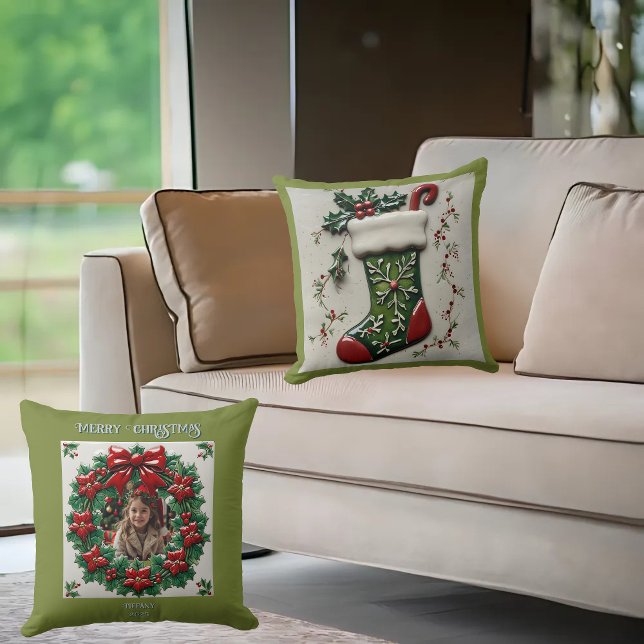 Christmas Stocking Throw Pillow (Creator Uploaded)