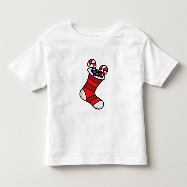 Christmas stocking toddler T-Shirt (Front)