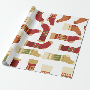Christmas Stocking Wrapping Paper 