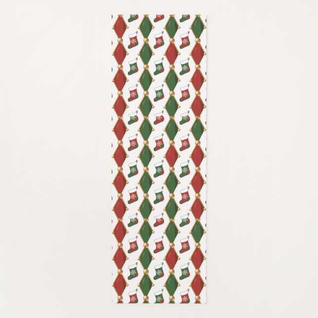 Christmas Stocking  Yoga Mat (Front)