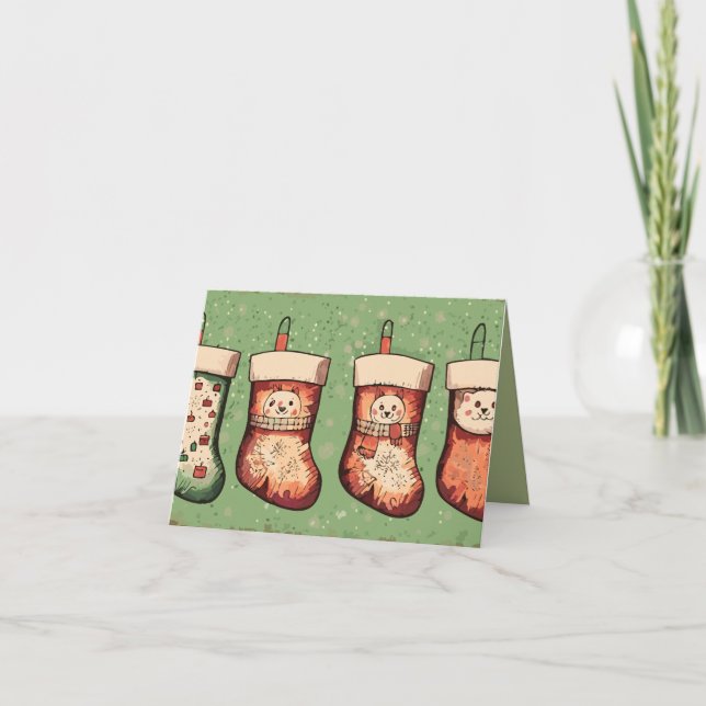 Christmas Stockings Card (Front)