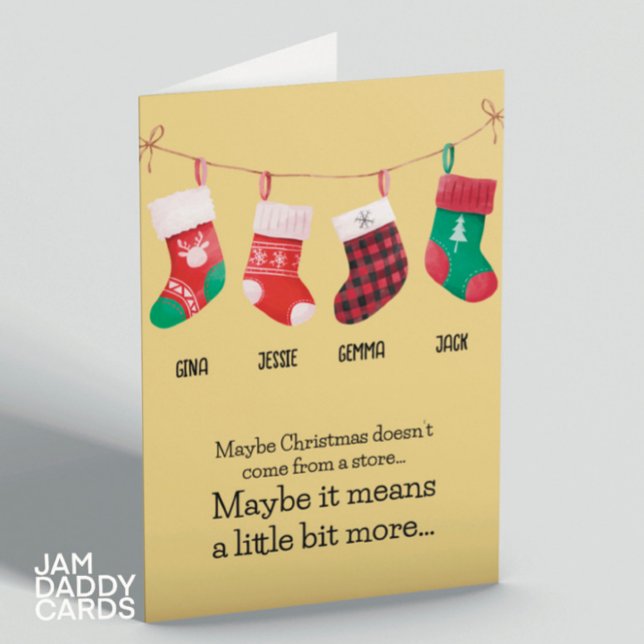 Christmas Stockings Custom  Holiday Card (Creator Uploaded)