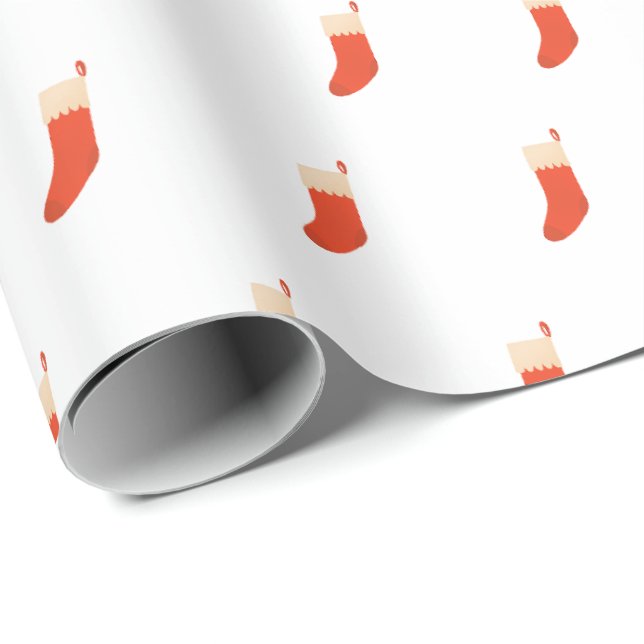 Christmas stockings design wrapping paper (Roll Corner)