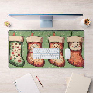 Christmas Stockings Desk Mat
