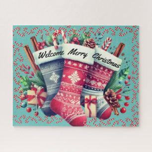 Christmas stockings jigsaw puzzle