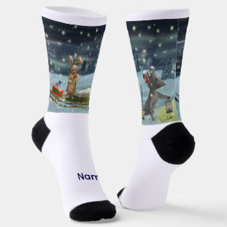 Christmas stockings mouse socks