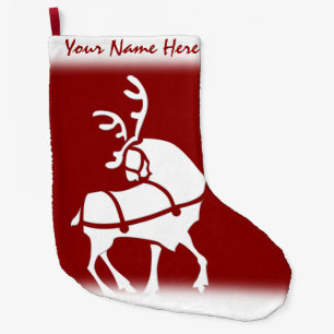 Christmas Stockings Personalised Reindeer Stocking