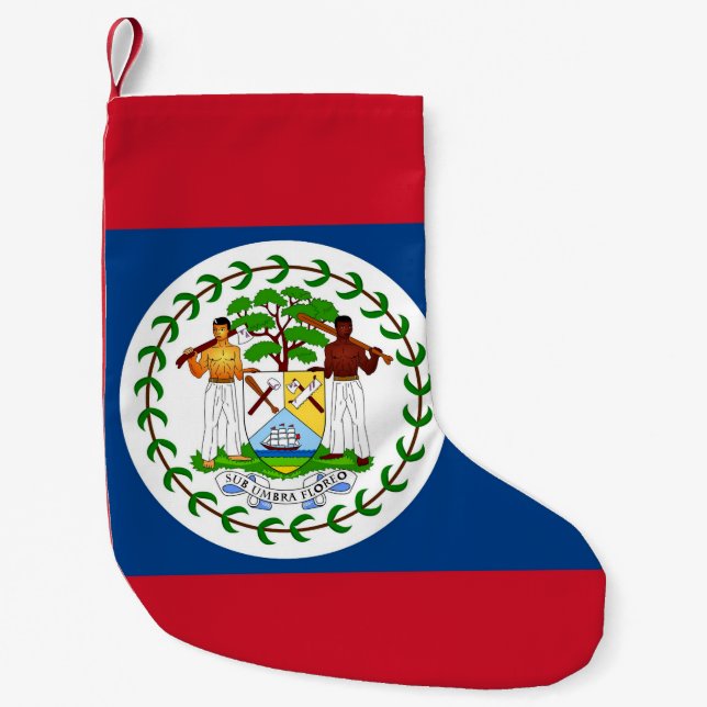 Christmas Stockings with Flag of Belise (Front)
