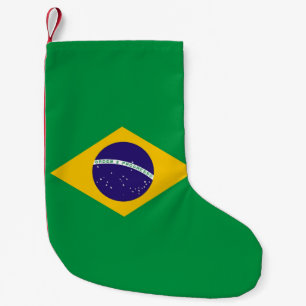 Christmas Stockings with Flag of Brazil