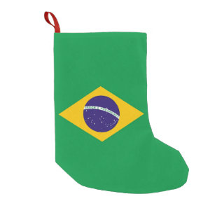 Christmas Stockings with Flag of Brazil