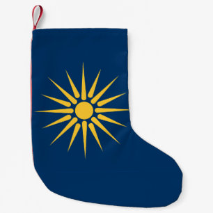 Christmas Stockings with Flag of Macedonia, Greece