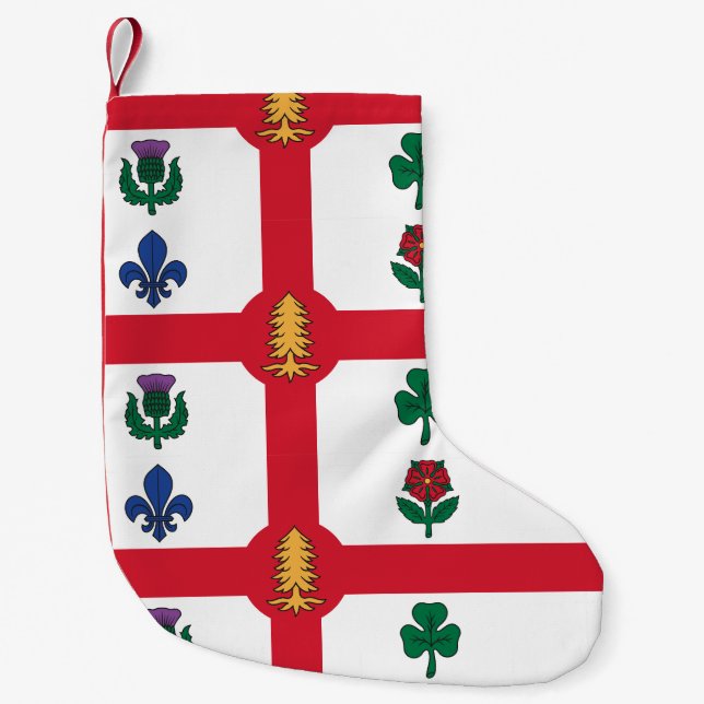 Christmas Stockings with Flag of Montreal (Front)