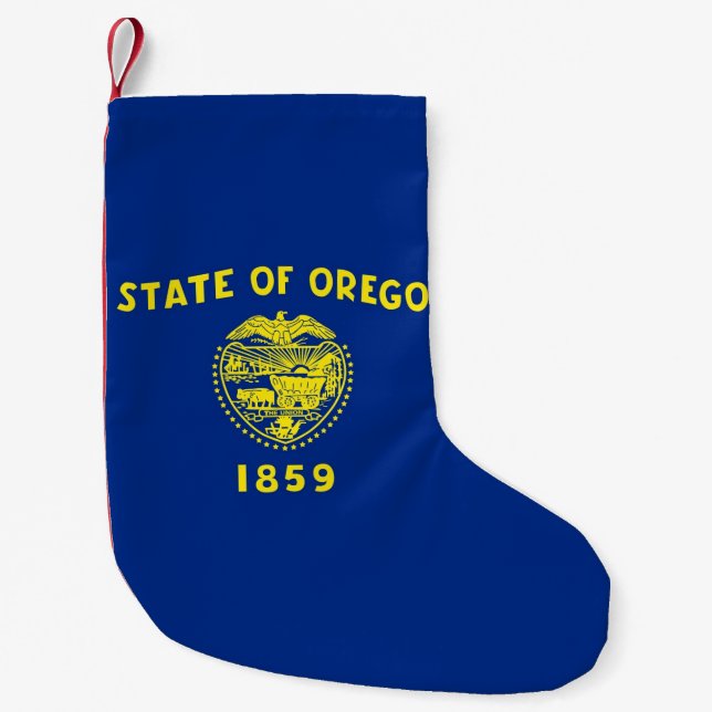 Christmas Stockings with Flag of Oregon (Front)